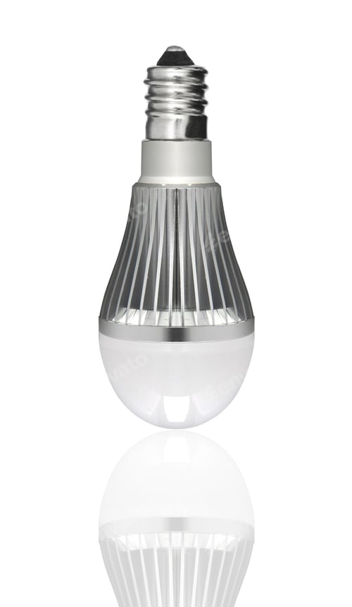 Preview: Light bulb isolated on white background
