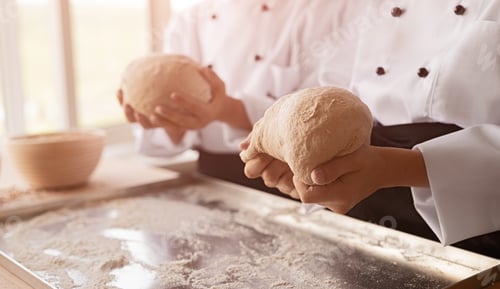 Preview: Little bakers kneading dough