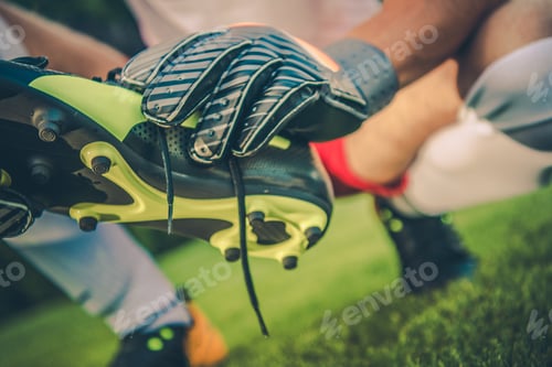 Preview: Soccer Goal Keeper Preparing For a Match