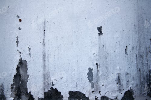 Preview: Old white wall with peeling paint.