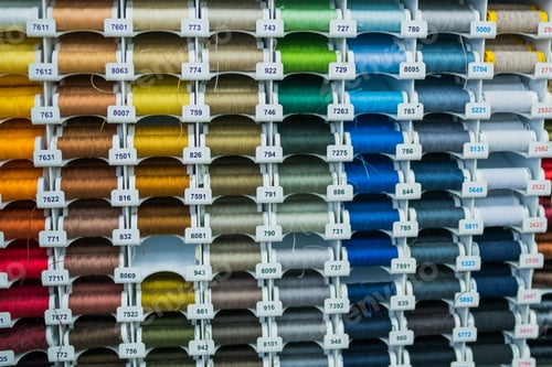Preview: sewing thread. thread spools background