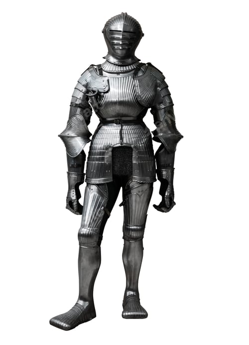 Preview: knight isolated on white background