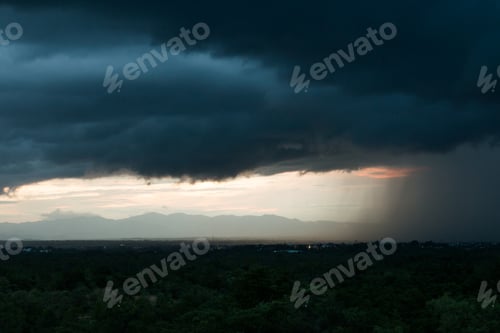 Preview: colorful dramatic sky with cloud at sunset.
