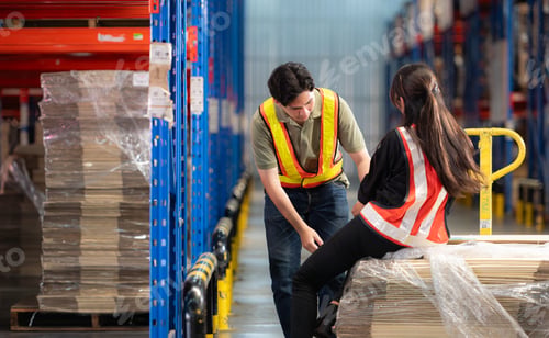 Preview: A warehouse employee suffered a leg accident at work