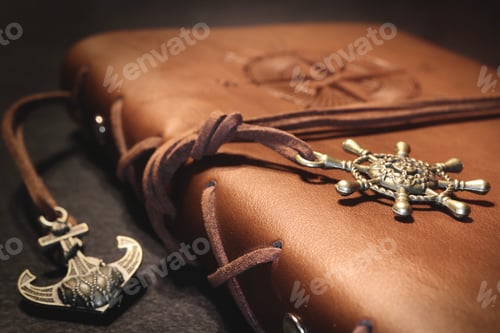 Preview: Nautical Themed Leather Notebook