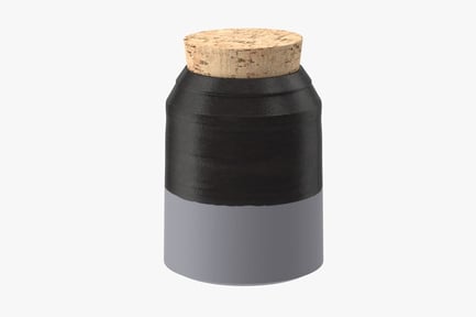 Preview: Two-Tone Sugar Canister with Cork Lid