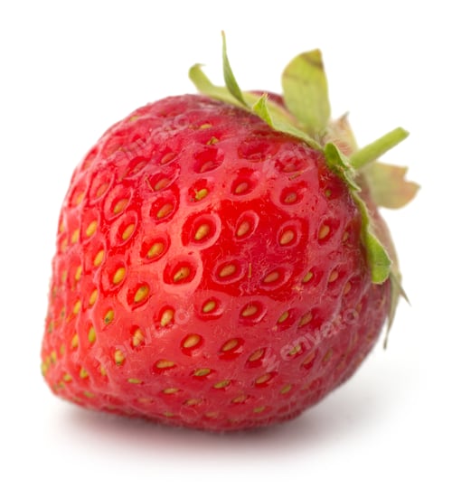 Preview: Garden strawberry isolated on white background