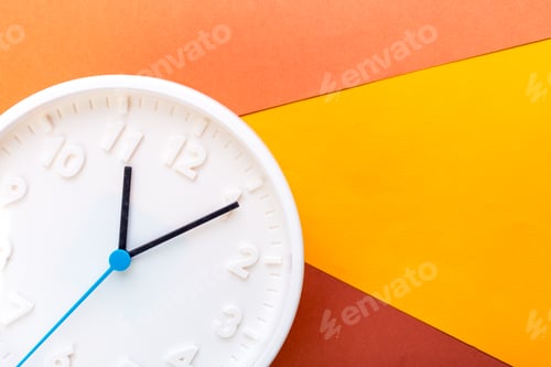 Preview: Wall Clock on color background