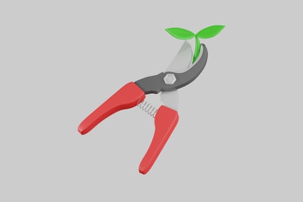 Preview: Agriculture pruning shears tool with sprout