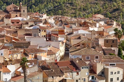 Preview: Traditional spanish village of Lietor. Albacete. Castilla La Mancha. Spain