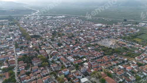 Preview: Aerial view of the historical city of Iznik by the Iznik Lake, Turkey.