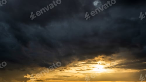 Preview: colorful dramatic sky with cloud at sunset.beautiful sky with clouds background