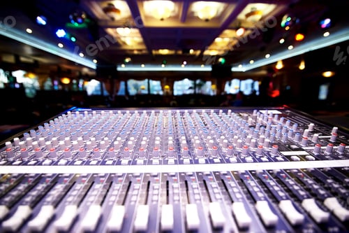 Preview: Sound Mixer in a Dark Elegant Setting