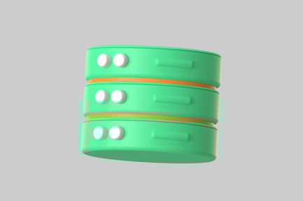 Preview: Stylized Database Server, Green