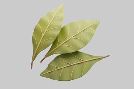 Preview: Stylized 3D Bay Leaves For Cooking