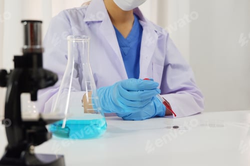 Preview: Scientist Working With Sample in Laboratory