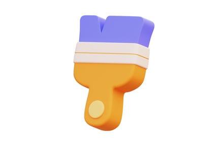 Preview: Paint Brush 3D Illustration