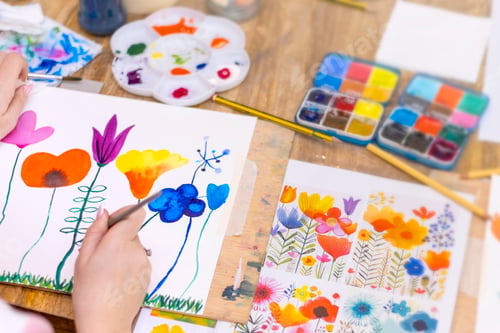 Preview: Watercolor Painting Workshop. art therapy. painting classes or courses.