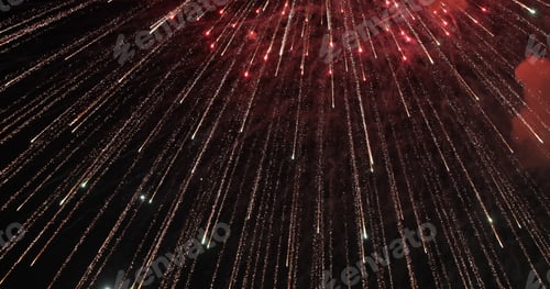 Preview: Firework. Celebratory bright firework in a night sky