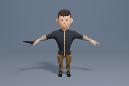 Preview: Medieval character volunteer soldier 2