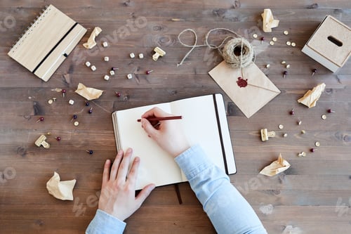 Preview: Mess on desk of creative director