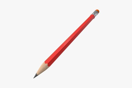 Preview: Sharpened pencil with eraser