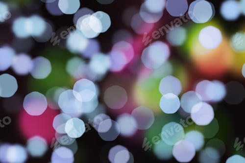 Preview: Nature Pattern- Light Bokeh Background. Celebratory Mood Magic Effect. Decorations Holiday- Design