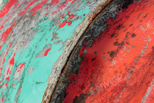 Preview: Empty rusty barrel. Abstract, background, textured.