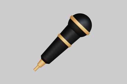 Preview: Black and gold microphone