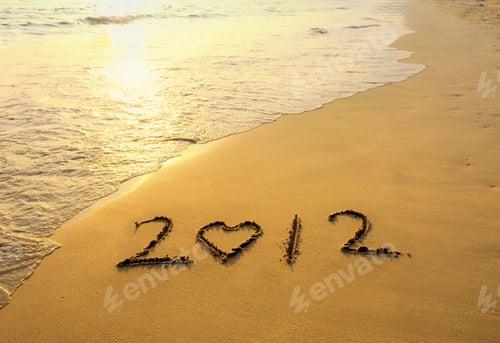 Preview: Happy New Year 2012 On The Beach Of Sunrise