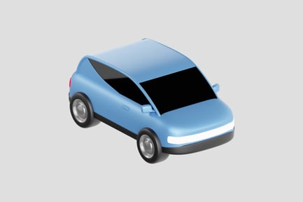 Preview: 3D Blue Car