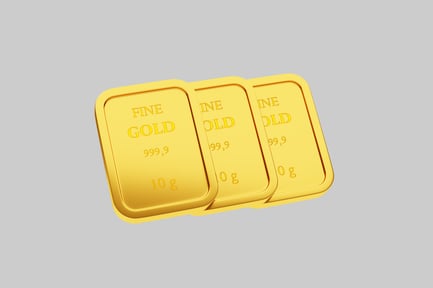 Preview: Fine gold bullion bars