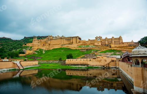Preview: Amer or Amber fort, UNESCO World Heritage site, Rajasthan, India