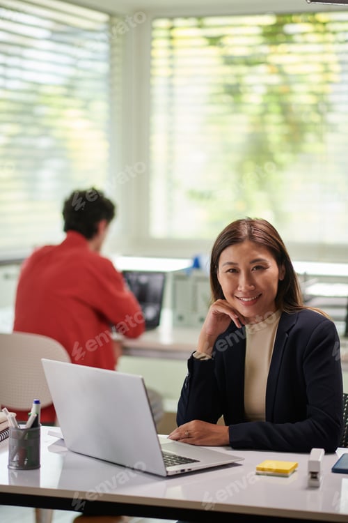 Preview: Marketing Manager Working on Laptop