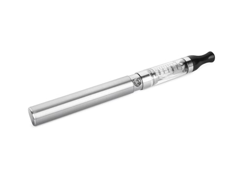 Preview: Electronic cigarette isolated on white. Smoking alternative