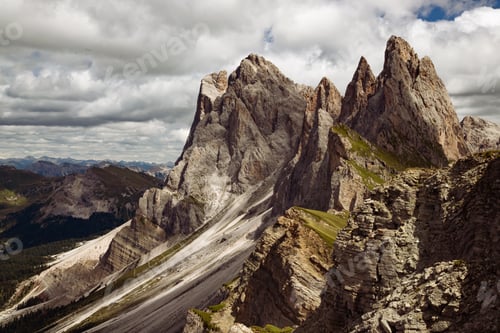 Preview: Majestic mountain scenery - Seceda, Dolomites, Italy.
