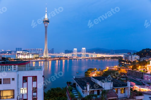 Preview: Macao city at night