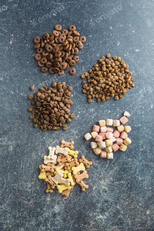 Preview: Different dog foods.