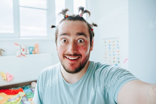 Preview: Bearded Man Can't Stop Smiling During Hilarious Moment at Home