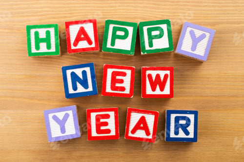 Preview: Happy new year toy block