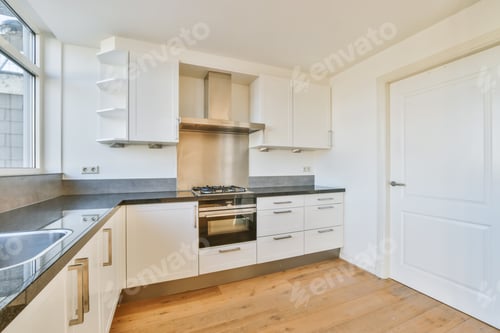 Preview: Nice kitchen with parquet floor