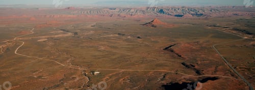 Preview: 53794,Aerial view of Valley of the Gods, Utah, United States