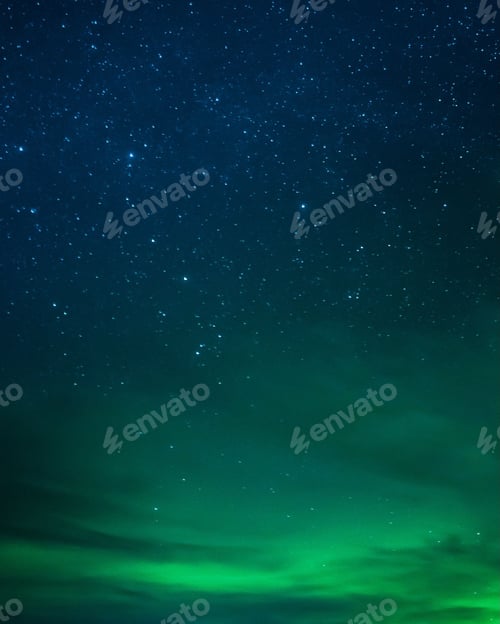 Preview: Beautiful night sky filled with a magical display of the aurora borealis