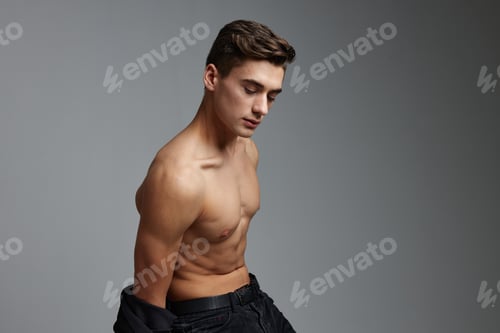 Preview: Cute male naked torso based attractive look lifestyle model