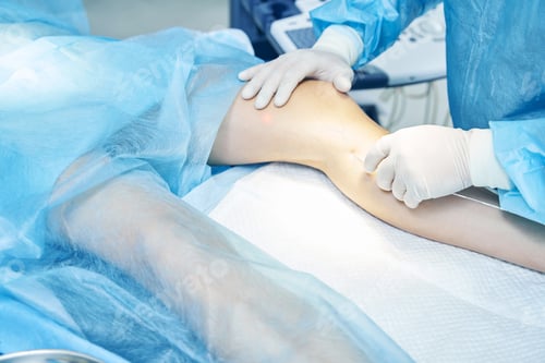 Preview: Medical worker placing catheter into the vein of patient