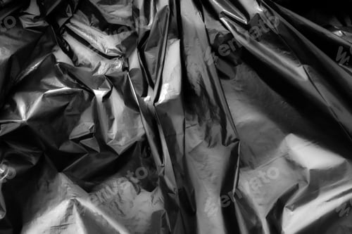Preview: Black plastic bag texture background.
