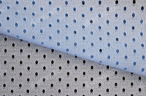 Preview: Blue mesh sport wear fabric textile background pattern