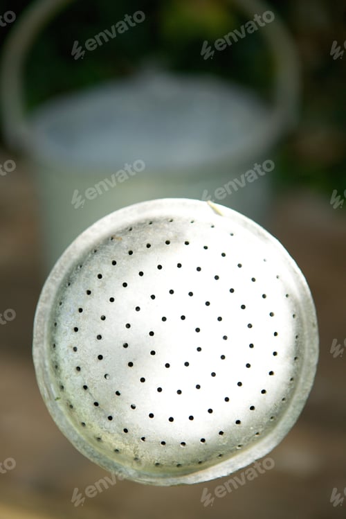 Preview: Closeup gray watering can