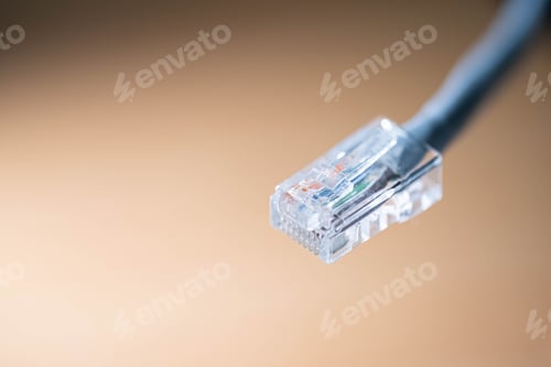 Preview: Ethernet Cable Connector Close-Up