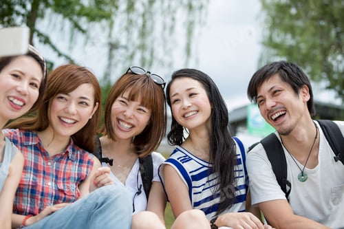 Preview: Group of friends in the park.